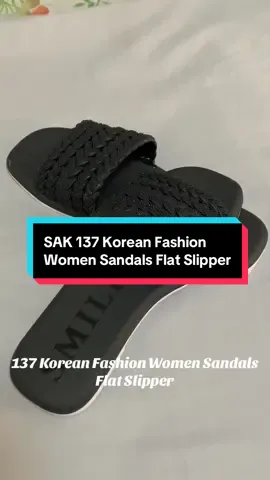 137 Korean Fashion Women Sandals  Flat Slipper #tiktokaffiliate #tiktokshop #fyp #koreanslippers 