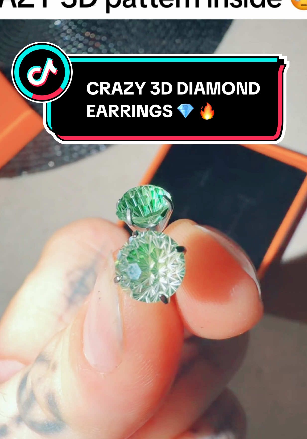 One of a kind UNIQUE hexagon cut diamond earrings set on 925 sterling silver @ORELLE JEWELRY #gra #925 #earrings #tiktokshop #fyp