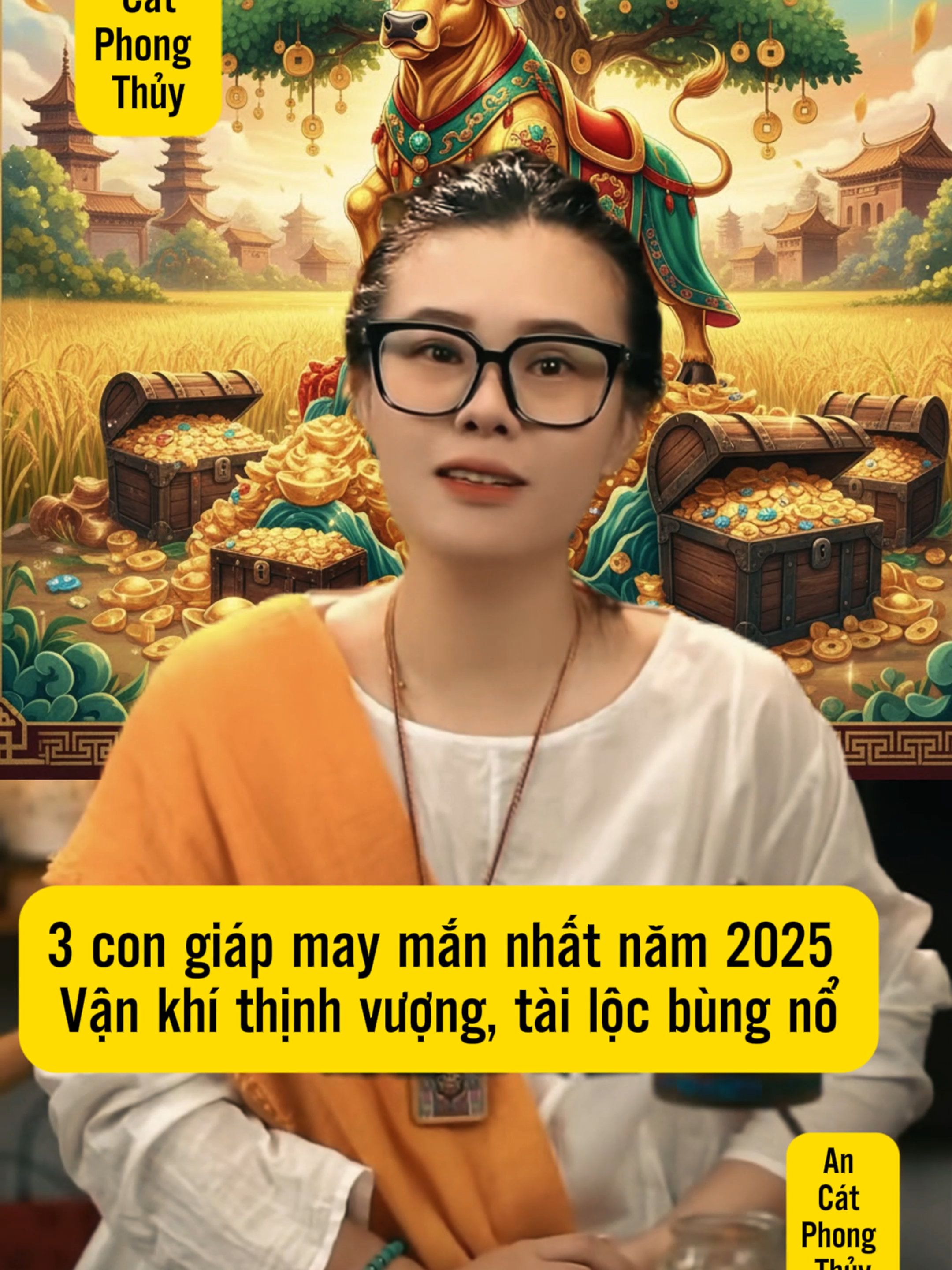 3 con giáp may mắn nhất năm 2025 #phongthuytamlinh #phongthuycaivan #meophongthuy #thuhuttienbac #congiap #tuoisuu #xuhuong