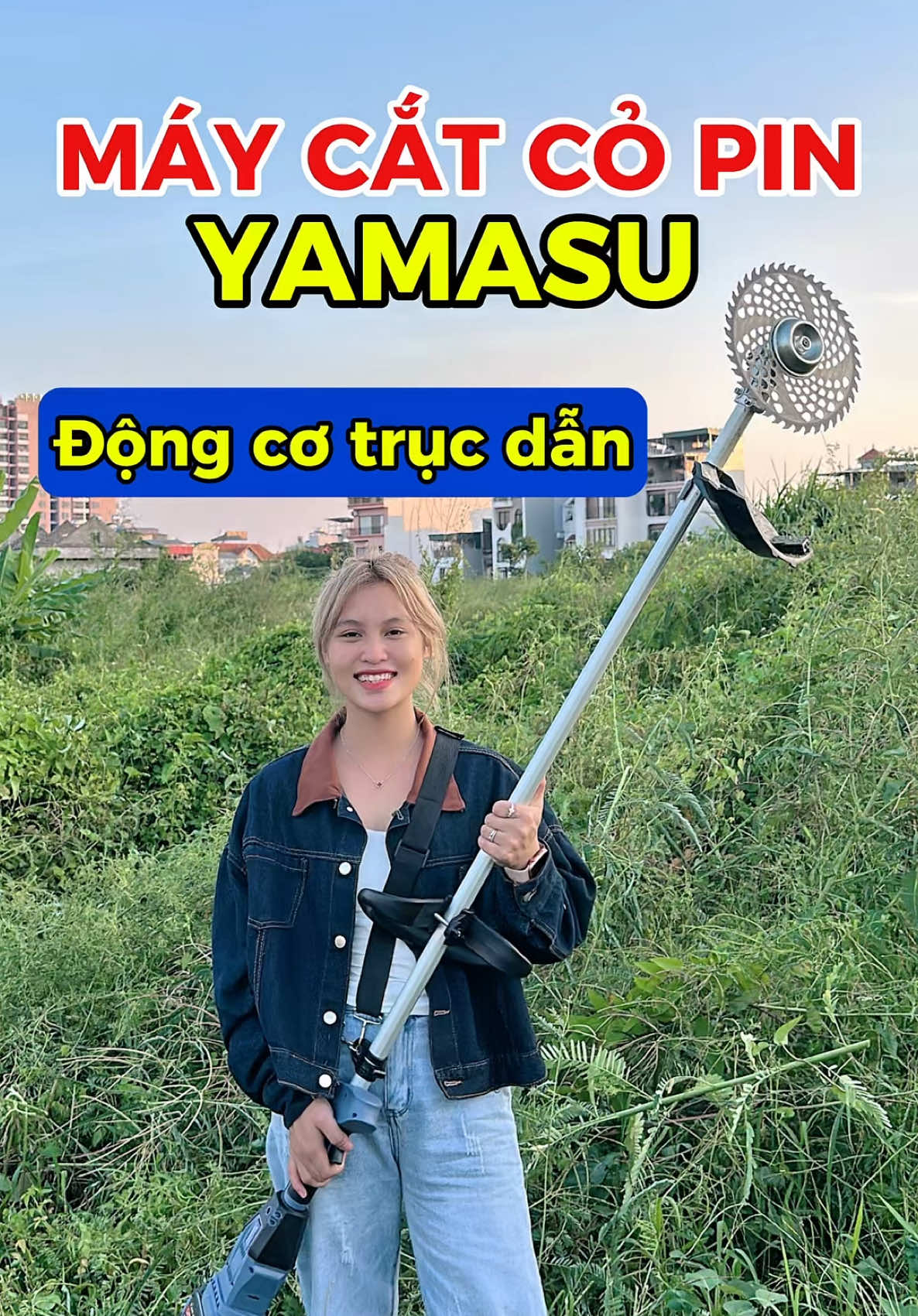 Máy cắt cỏ pin Yamasu động cơ liền trục #dienmayvietnhat #maycatco #maycatcopin #maycatcodanang #catcoyamasu 