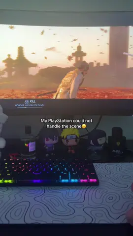 My PlayStation could not handle the scene at all ik they were watching so they decided to stop it😔🥺 Father and son😔#ghostoftsushima #fyp #samurai #viral #sad 