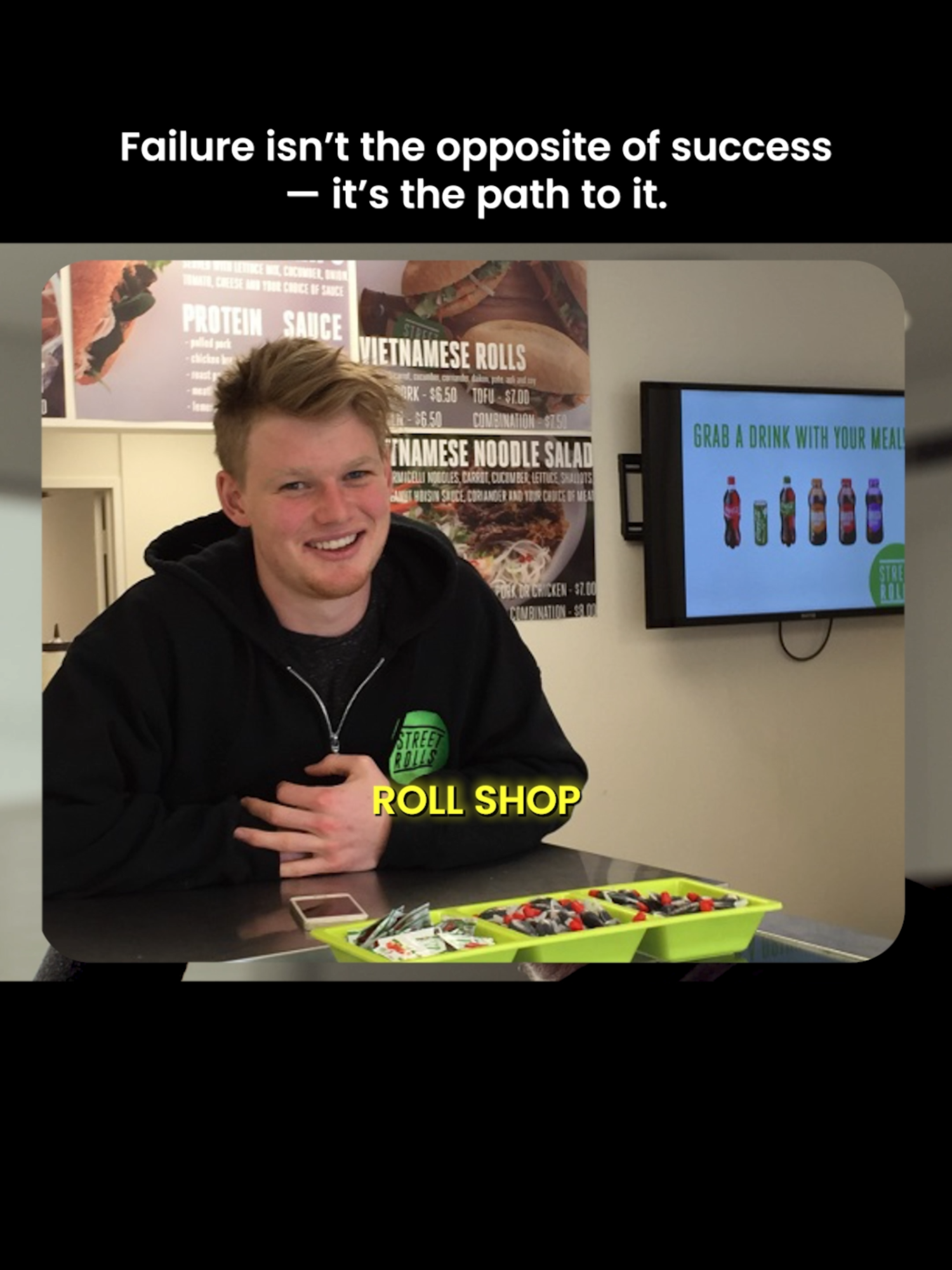 Every failure teaches you a skill you’ll need later. Cost of goods, hiring, ads, packaging - each mistake compounds into progress