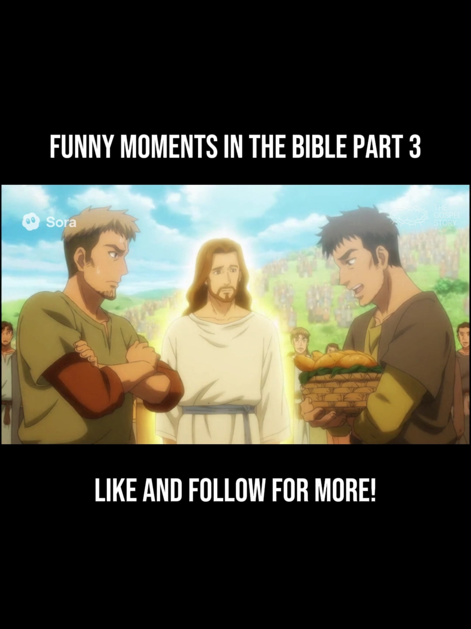 Funny Moments in the Bible Part 3 #sora2 #biblestories #aivideo #aibible #jesus #god #hope #faith #fyp #anime #animebible #funny #funnyvideos #funnymoments #jesuslovesyou #christianity #christianreels #christian #jesusforkids #godlovesyou #jesussaves
