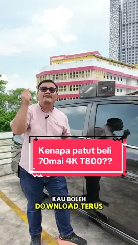 Pening nak pilih dashcam yang sesuai?  Ni ada 4 sebab kenapa patut beli 70mai 4K T800 berbanding dashcam lain! #70mai #t800 #dashcam #pandulaju