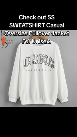 Check out SS SWEATSHIRT Casual Oversize Pullover Jacket For Unisex. #jacket #