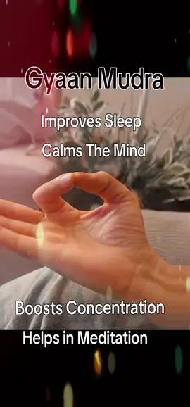 Feeling stressed? Try Gyan Mudra #DailyYoga #PeaceWithin #GyanMudra #YogaForMind #Fyp 