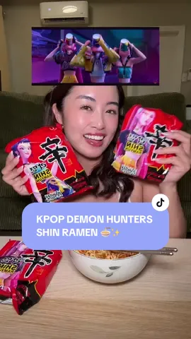 Run to your nearest HMART for these K-POP DEMON HUNTERS SHIN RAMEN ✨🍜💕 @KPop Demon Hunters Netflix @Nongshim USA #kpopdemonhunters #shinramen #kpopfood #koreanfood #ramen #kpopfypシ 