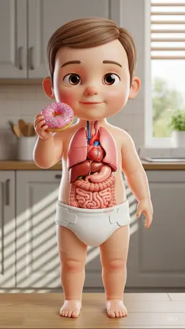 Baby eat donut 🍩 #baby #junkfood #babyasmr #health #donut 