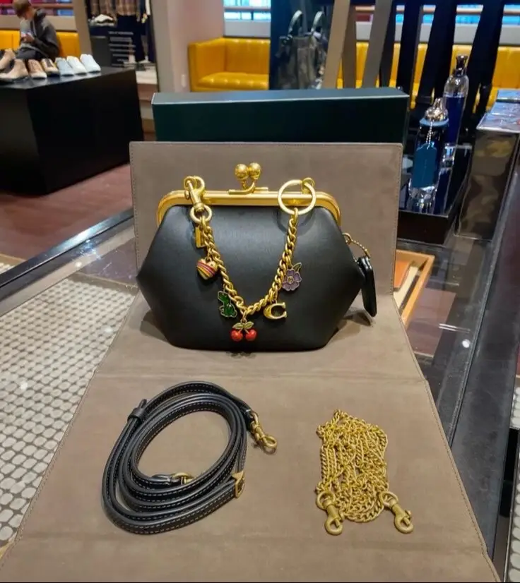 Available!!  Follow us, drops, and collector content! Trusted seller | collector-friendly🤝🛍 : -Direct message me for more information 📥  Worldwide shipment via FedEx or USPS DM if interested. ##coachetailemploye ##coachretailemployee ##coachbag ##kisslock ##coachpurses @Coach 