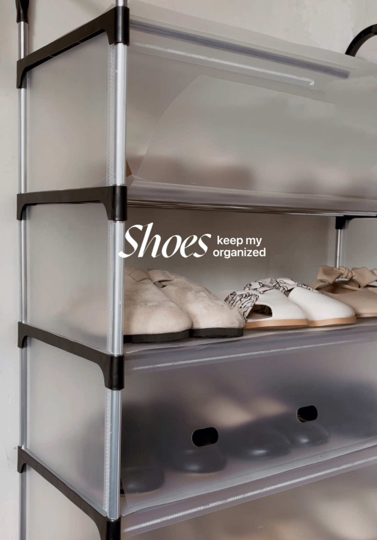 ⋆｡꒰ finally a simple shoe rack that makes life easier ⋆｡ #shoerack #raksepatususun #raksepatustainless #raksepatumurah #organizewithme 