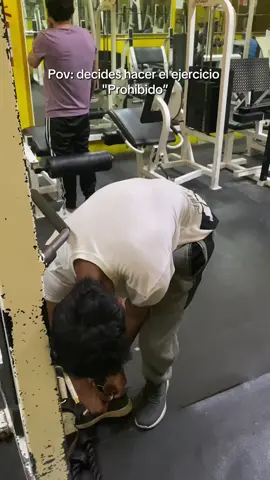 Ya no haré el ejercicio prohibido 💀 #gym #gymbro #Fitness #fyp #gymrat 