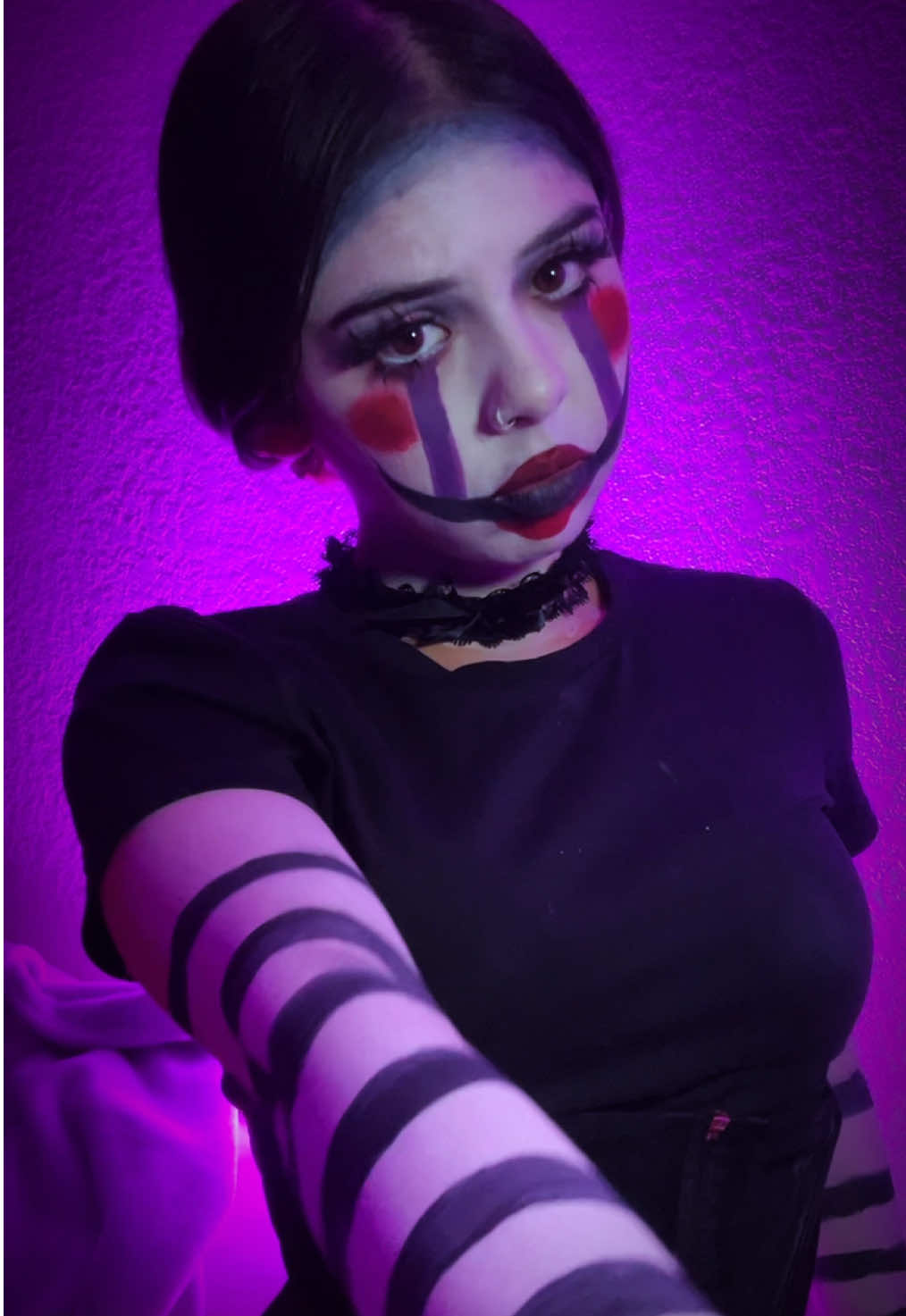 Wait for it….. Five Nights at Freddy's💜 #fnaf #fnafmovie #marionette #puppet #puppetmakeup #fyp #spookyseason #halloweenmakeup #easyhalloweenmakeup #halloweencostume #halloween #foryoupage #fyp #halloween2025 
