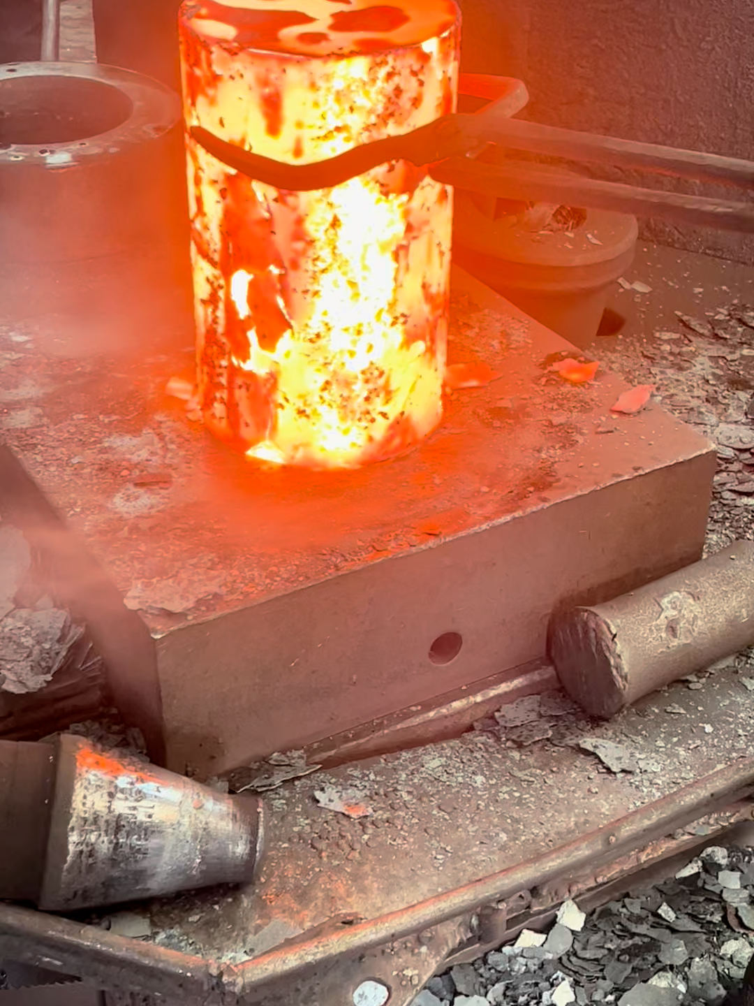 Red-Hot Metal Shaping — Forging Workers at Work  #stamping #machine #forging #blacksmith #iron