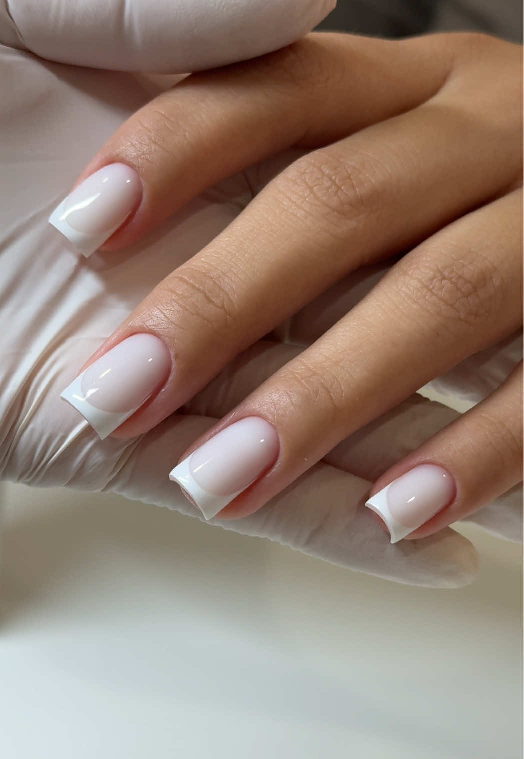 The prep needs to be just as good as the after ✨ that’s the key to the best retention! #russianmanicure #russianmanicurelosangeles #frenchtipnails #simplenails #hardgel 