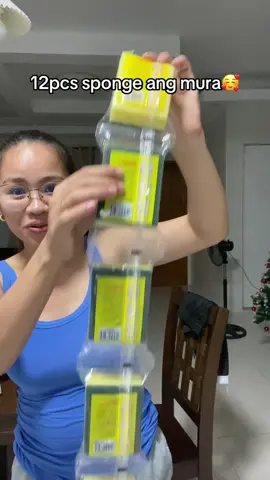 12pcs dishwashing sponge. Dishwashing scrub. Panghugas ng plato. Foam sponge #dishwashingsponge #sponge #dishwashingscrub #fyp #viral 