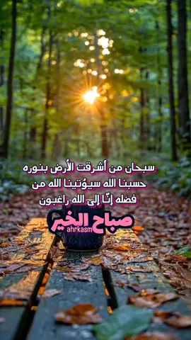 سبحان من أشرقت الأرض بنوره حسبنا الله سيؤتينا الله من فضله إنّا إلى الله راغبون صباح الخير 🌹🌿#اصباحنا_و_اصبح_الملك_لله #صباح_الخير #صباح_الورد #الصباح #صبـــــاح 