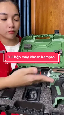 Máy khoan pin 3 chức năng kampro #maykhoan #maykhoanpin #maykhoancamtay #cokhi #xuhuong 