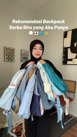 blue backpack collection 🦋✨ #backtoschool #backpack #tassekolah #promoguncang1010 