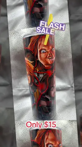Take advantage of our flash sale!! #flashsale #tikrokflashsale #tiktokshop #chuckytumbler #chucky 