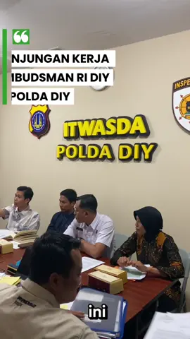 Itwasda Polda DIY melaksanakan koordinasi dengan Perwakilan Ombudsman RI DIY terkait pengaduan masyarakat di Polda DIY #polrijogja #polripresisi #polriuntukmasyarakat 