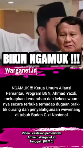 Emosi Ketum Aliansi Pemantau Program BGN, Ahmad Yazdi. 08/10 #mbg #makanbergizigratis #makangratis #makan #gratis
