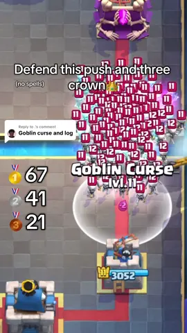 Replying to @. Defend this push #clashroyal #CleanTok #clashtok #cl