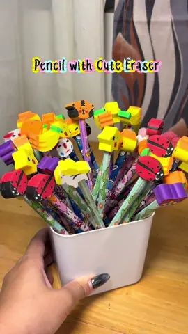 WOW ! naka Sale itong mga cartoon pencil with eraser !  #pencil #cartoonpencil #cutepencil #pencilforkids #fyp 