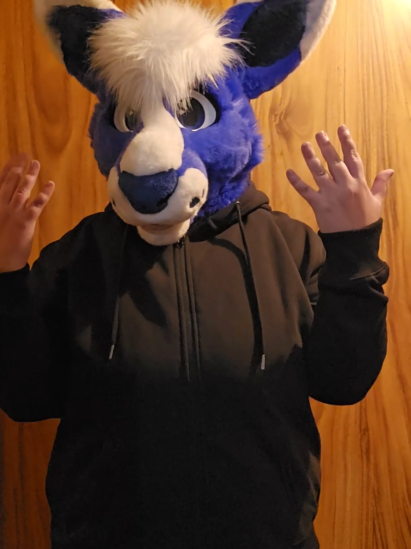 Turns out @kiki_chaos_creations's tutorial is a bit harder than i thought 💀 #furry #fursuit 