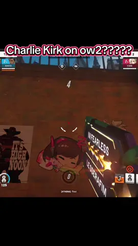 Didn't know he was a fan of overwatch  #ow2 #overwatch2 #games #ow2clips #charliekirk 