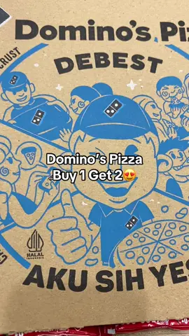 Aku sih yes kalo soal Domino’s Pizza🍕 #domino #dominos #dominospizza #pizza #fyppppppppppppppppppppppp 