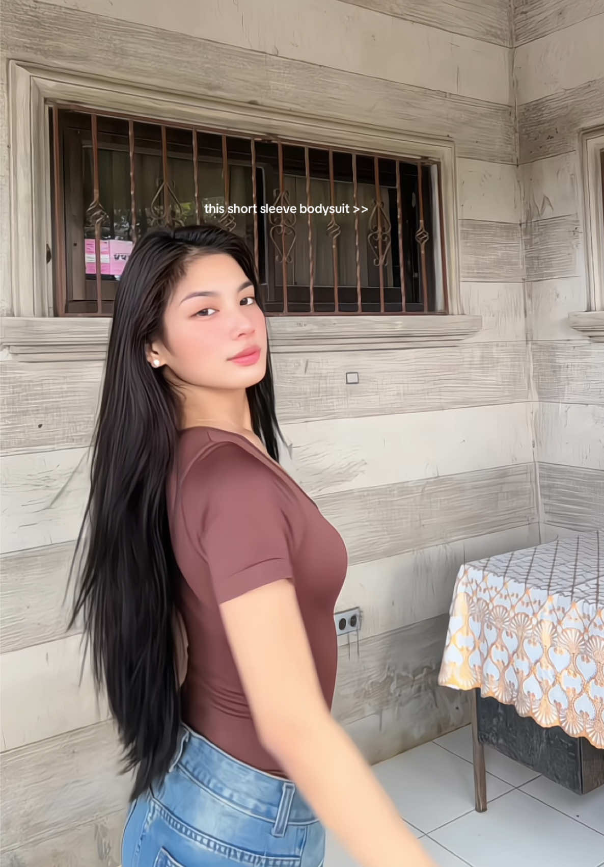 this type of bodysuit in brown short sleeve frm @hottiediary.ph @Hottie Diary -Shop  #hottiediaryph #bodysuit #hottiediarybodysuit #basicfit #bodyhuggingtop 