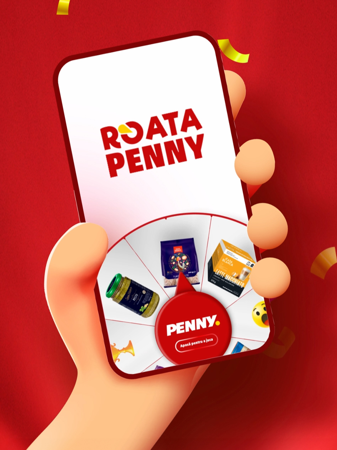 Joacă zilnic Roata PENNY în aplicație și ai șansa la unul dintre cele 300.000 de premii instant 🎁 #pennyromania #PENNY #PENNYgame