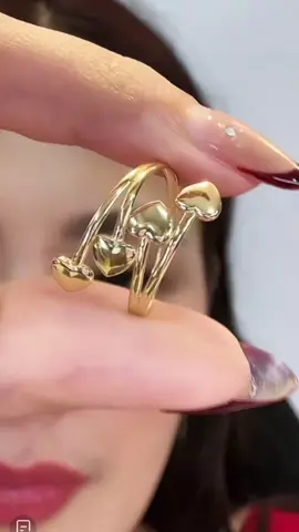 MJM 18K Gold Quadro Heart Spiral ring#18ksaudigoldpawnable💯 #18karatgoldjewelry #fyp #18ksaudigold #solidgold 