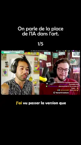 Il y a quelque temps j'ai réalisé une vidéo sur ma chaîne Youtube qui traite de la place de l'IA dans l'art et j'ai eu une discussion très intéressante avec mon ami @nanart_creations  La vidéo complète sur ma chaîne Youtube ▶️ DT WORKSHOP