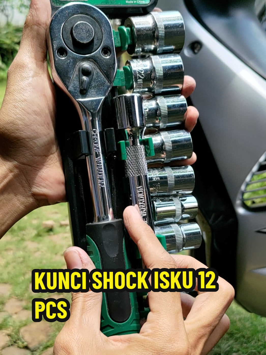 KUNCI SHOCK ISKU 12 PCS  BAHAN PREMIUM CHROME VANADIUM #kuncisocket #kuncisok #kuncisocketmultifungsi #kunci #kuncishock #bengkel #perkakas 