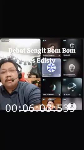 Debat Sengit Bom Bom vs Edistv#trending #fyp #edistv 