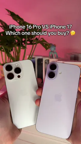 🚨iPhone 16 Pro VS iPhone 17 - which one should you buy? 👀 📱 From camera upgrades and smoother display to storage boosts and battery life,I’m breaking it all down!  Which side are you on? Drop your pick in the comments! #iphone16pro #iphone17 #newiphone #ios26 