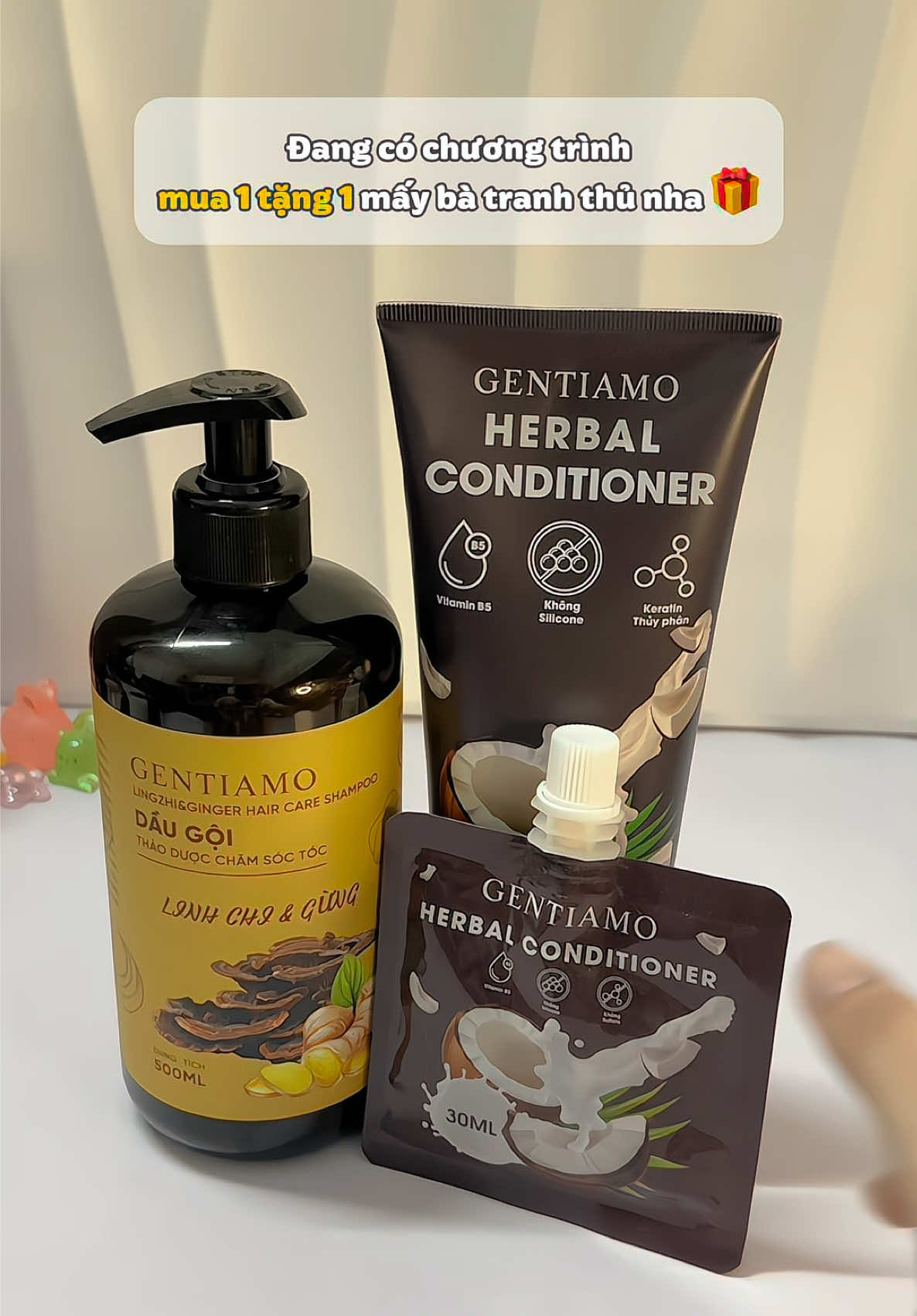 Giải pháp cho tóc khô xơ, gãy rụng đây nè 🌿 Gội xong thơm sạch relax cực ✨#daugoithaoduoc #gentiamo #reviewdaugoi #haircare #tocmuotma    