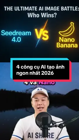 4 công cụ tạo ảnh và video AI đỉnh nhất 2026 #AI #nanobanana #seedream 