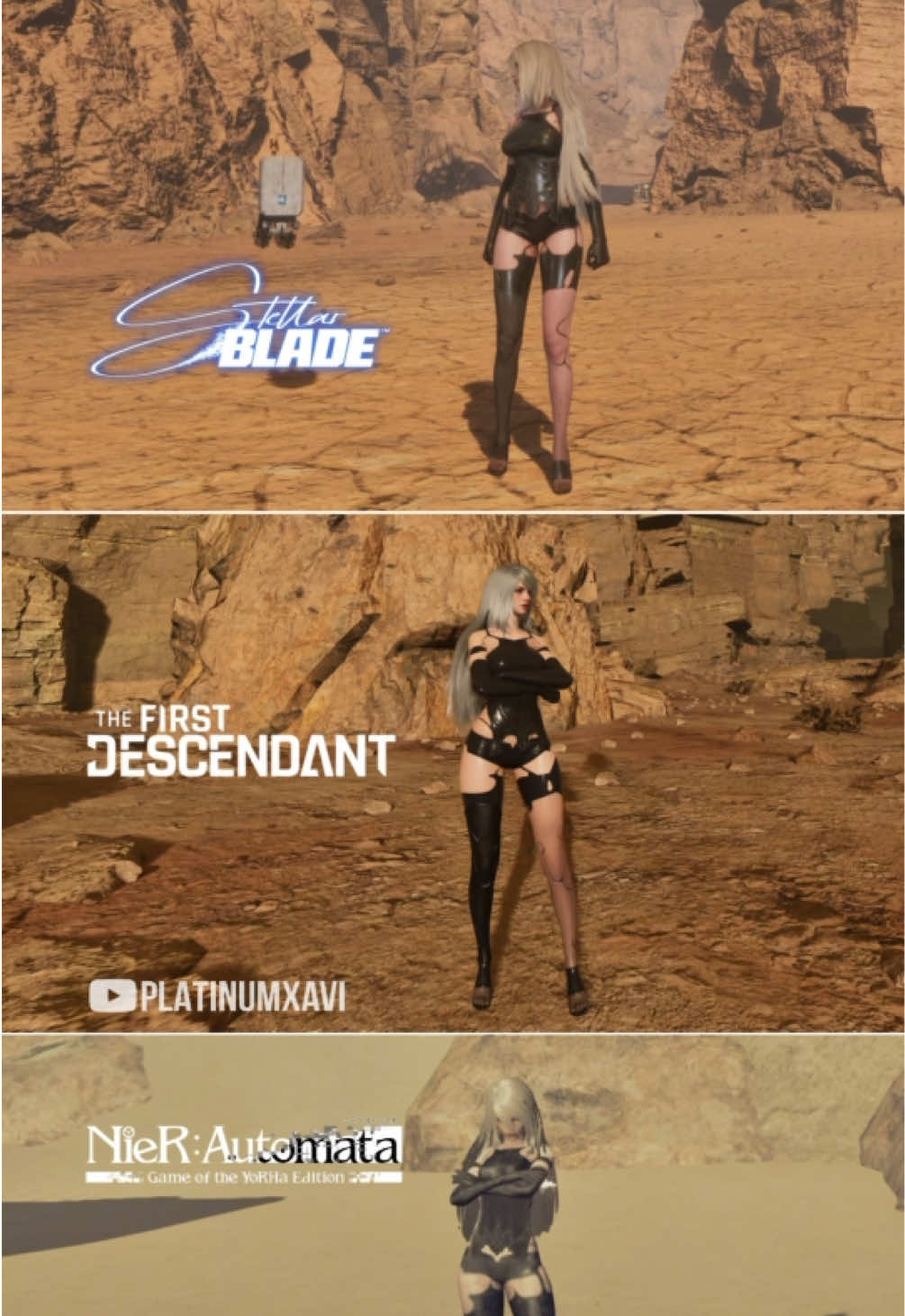 A2 Outfit in Two Collabs vs Original - Stellar Blade vs The First Descendant vs NieR Automata  If you would like to see certain content from me, feel free to make a request in the comments below.  Thanks for watching! #stellarblade #thefirstdescendant #nierautomata #a2 #gaming 