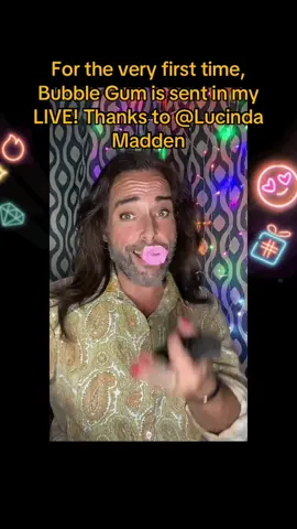I appreciated it so much! Thank you, Lucinda Madden! It was the first time I saw this Gift in my LIVE.@Lucinda Madden #tiktoklive #livehighlights #livegift #bubblegum 