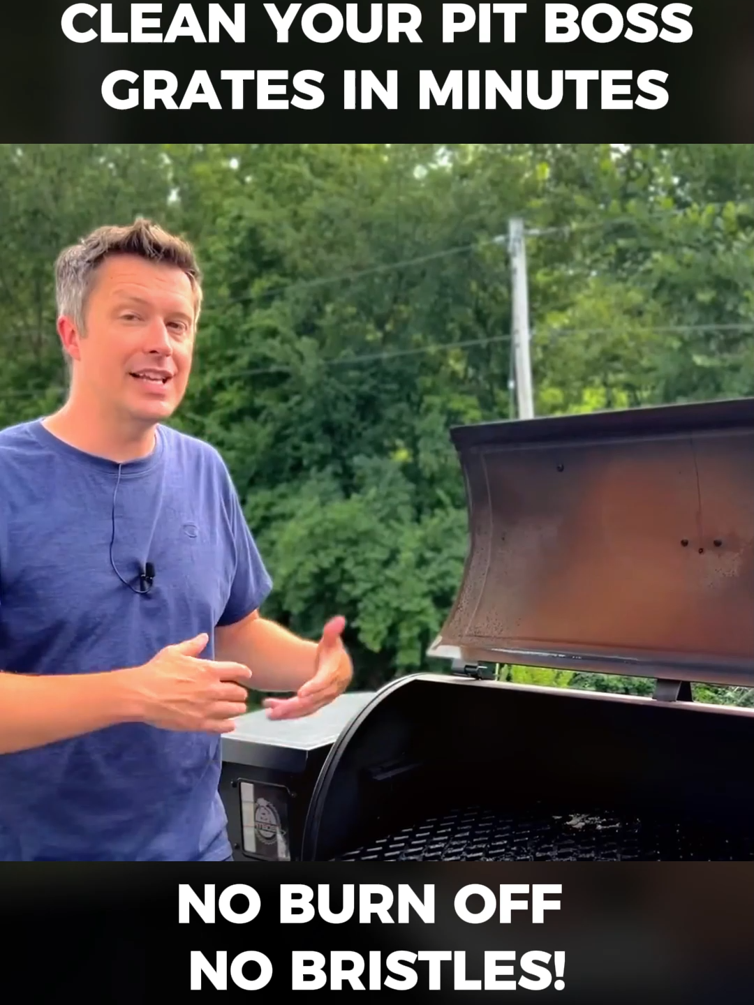 CLEAN Your Pit Boss GRATES in Minutes - NO Burn Off, NO Bristles! #PitBossGrill #GrillFix #TemperatureFix #PelletGrill #BBQHack #GrillingTips #PitMaster #DIY #fyp #foryou #viral