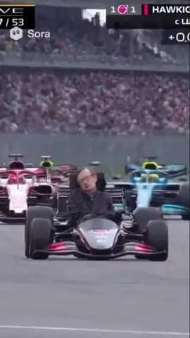 F1 Stephen Hawking 🔥 #f1 #stephenhawking #fyp #sora2 #ai 