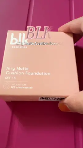 Trying out the blk airy matte cushion foundation on blemished skin🌸#blk #fyp #blkcosmetics #blkcushionfoundation #makeupreviews 