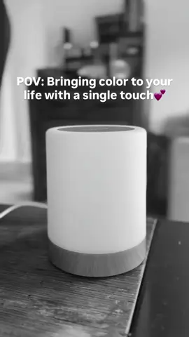 When life feels a little grey… all it takes is one touch to bring the color back 💗 #FriendshipLamp #StayConnected #ColorYourWorld”