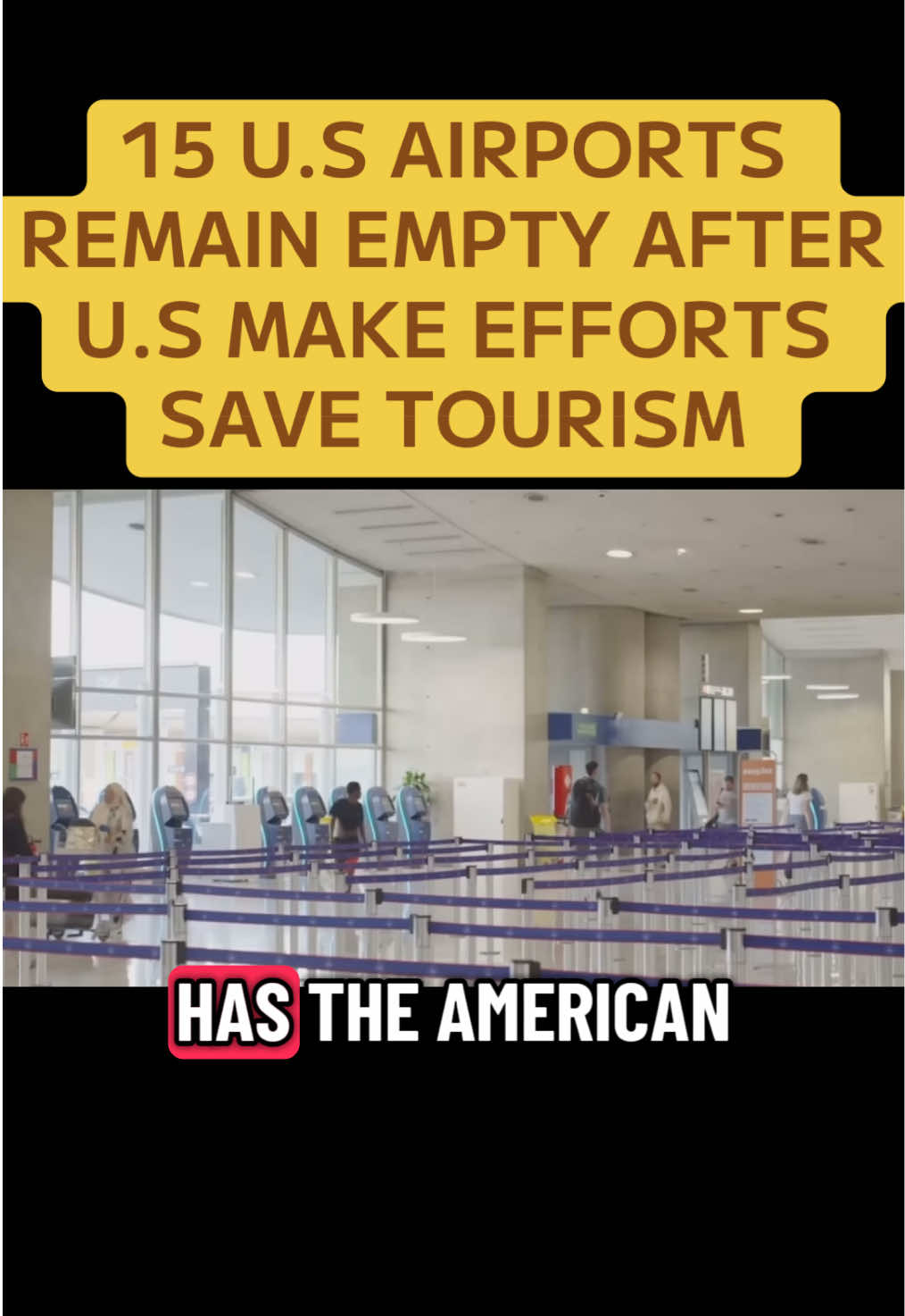 15 U. S Airports Remain Empty After U.S Make Efforts  Save Tourism #ustourism #us #ustiktok #trending #fyp 