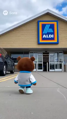 i love this silly bear so much 😭😭✌️#Aldi #kanyewest #dropoutbear #shopingaldi #graduation #ye 