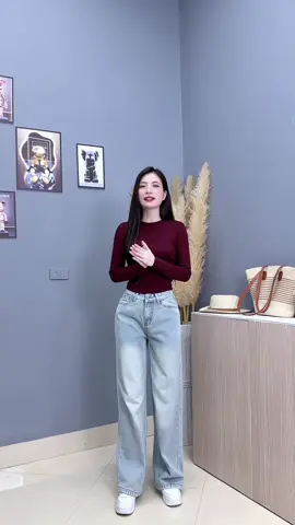 Quần jean nữ ống rộng thêu số túi sau tôn dáng xinh #quanjean #quanjeannu #quanjeanongrong #quanjeanongsuong #quanjeansuong 