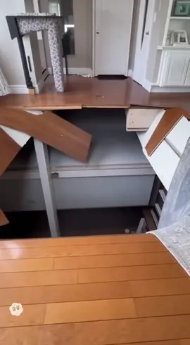 The floor didn’t even hesitate 💀#caughtoncamera #floorcollapse #viralvideo #unexpected 