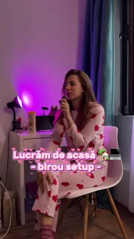 Vă place să lucrați de acasă ? Cei care aveți posibilitatea astea ? #workfromhome #corporatelife #girlie #🌸 